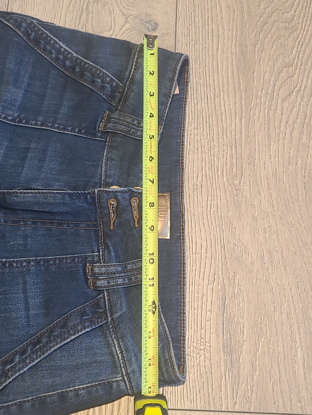 KUT Women's Wide Leg Dark Blue Jeans Size 6-8 - Picture 7 of 8